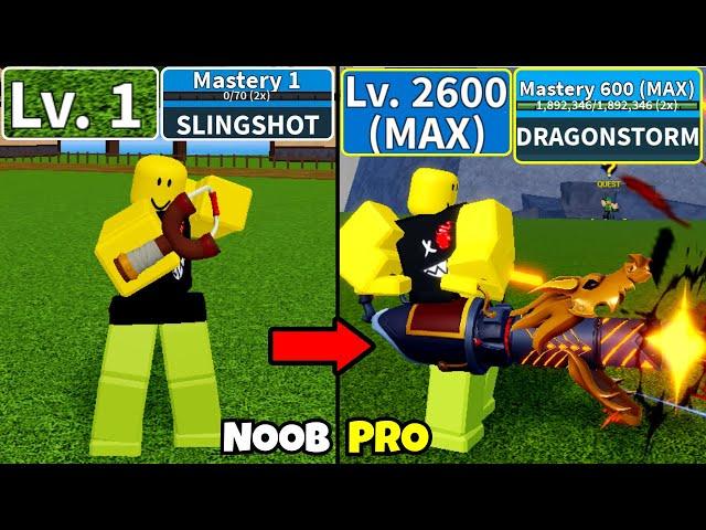 Beating Blox Fruits using All Guns! Level 0 to Max Level Noob to Pro in Blox Fruits!