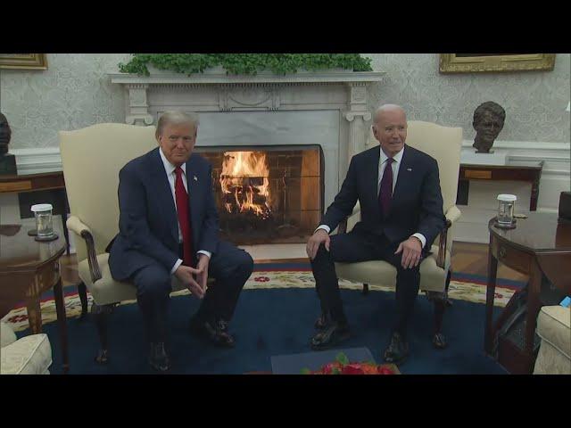 WATCH: Donald Trump visits Joe Biden in White House visit after 2024 presidential election win