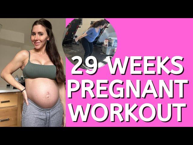 At Home Glute and Full Body Workout at 29 Weeks Pregnant