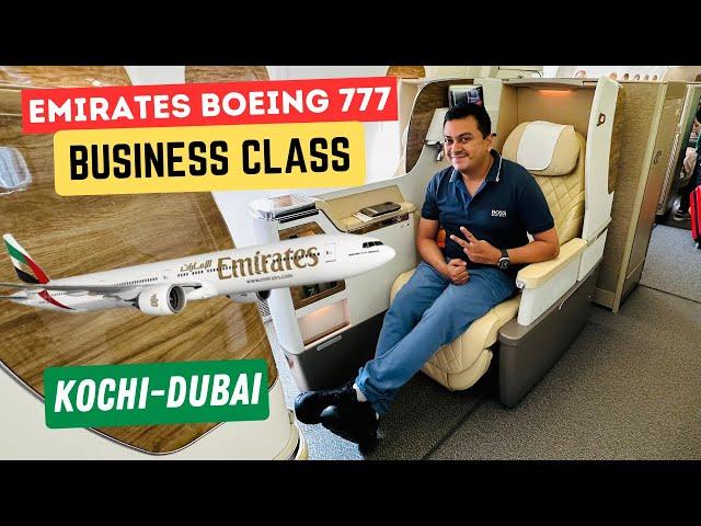 Emirates Boeing 777 Business Class Experience from Kochi to Dubai