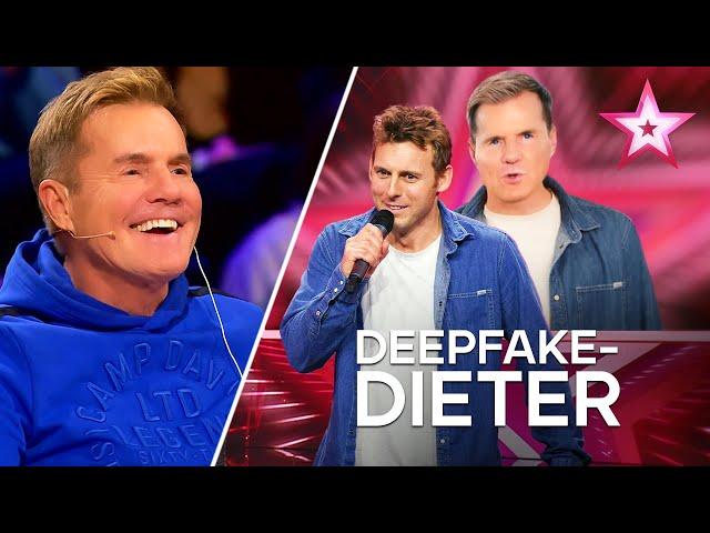 Nick Ferretti singt als Deepfake-Dieter für den Poptitan  | Das Supertalent 2024