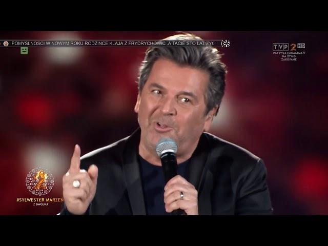 Thomas Anders na Sylwestrze Marzeń w TVP2 (Zakopane, 31.12.2017/01.01.2018)