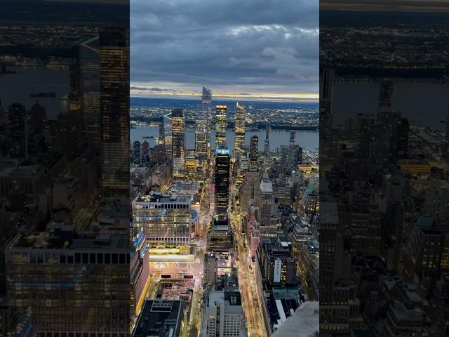 Stunning Sunset view of Manhattan, New York from the Empire State Building!#empirestatebuilding #nyc