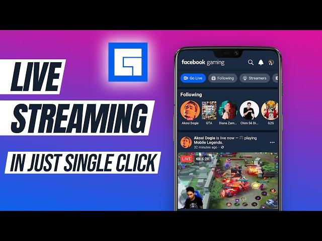 How To Live Stream Any Game On Facebook From Android Using Facebook Gaming Android App!