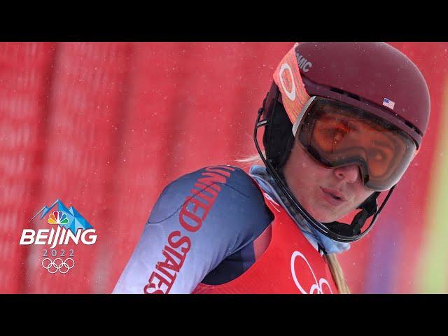 Mikaela Shiffrin crashes out for third time in Beijing | Winter Olympics 2022 | NBC Sports