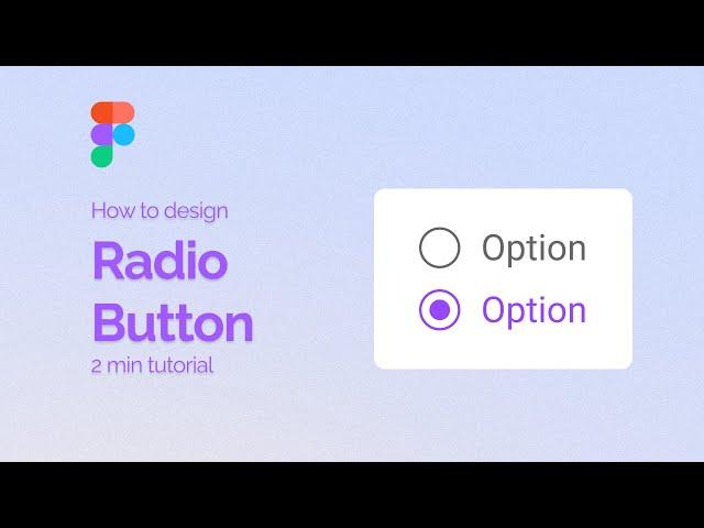 Create radio button in Figma