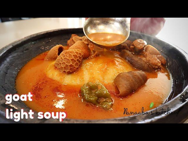 GoaT Light Soup I Quick , Easy and Tasty I How to make Ghanaian light pepper SouP