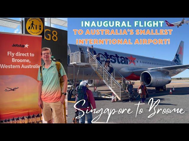 Jetstar Asia INAUGURAL FLIGHT Singapore to Broome! Full Review of Australia's Newest int'l flight!