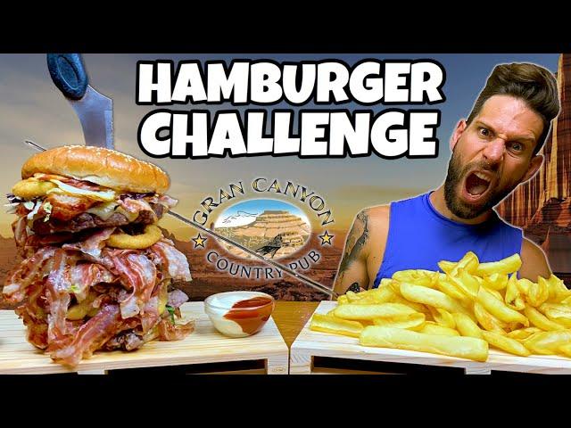 KING CANYON BURGER Challenge (2.5KG) - Speed Challenge - MAN VS FOOD