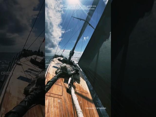 The best part of creating art of sailing is being on board️