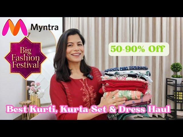 Myntra Kurta, Kurta Set, Dress Haul l Myntra Big Fashion Festival l 50-90% Off l Dream Simple