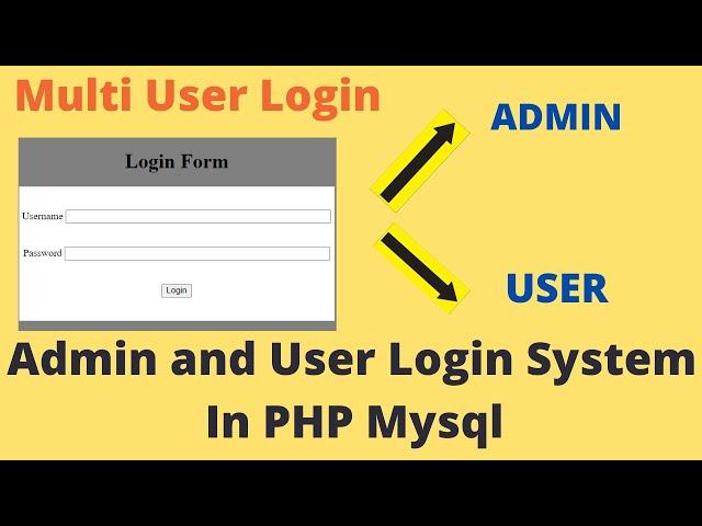 User And Admin Login System In PHP MySQL Step By Step | PHP Tutorial For Beginners (2023)