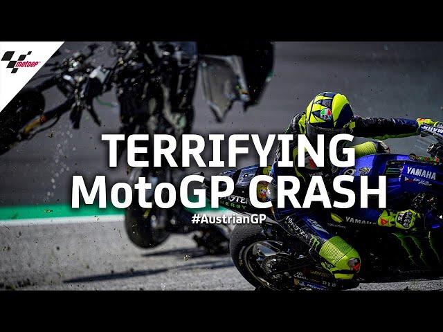 Terrifying MotoGP™ crash from every angle | #AustrianGP 2020