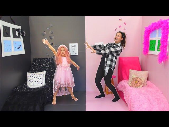 Pink vs Black Challenge by Ruby and Bonnie