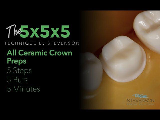 All Ceramic Crown Prep in 5 Minutes| The 5x5x5 Technique