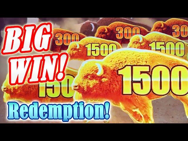 BIG WIN Bonus! Buffalo Dash for Cash! Redemption Session at the Orleans Casino in Las Vegas!