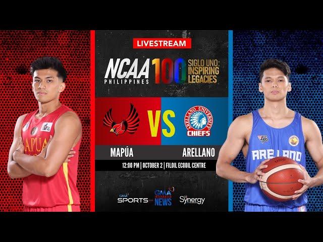 Mapúa vs Arellano (Men’s Basketball) | NCAA Season 100 - Replay