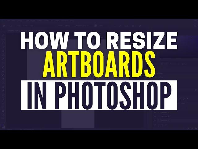 How To Change Size Of Artboard In Photoshop