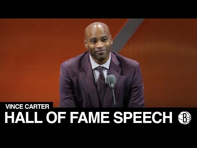 Vince Carter's Full Hall of Fame Enshrinement Speech