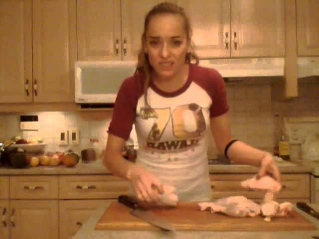 How to Separate Chicken Quarters into Drumsticks & Thighs: Cooking with Kimberly