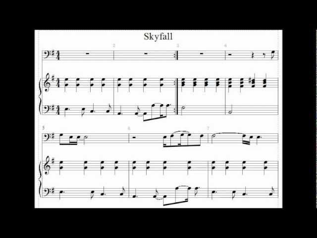 Skyfall Cello Play-Along (Alternate Key)