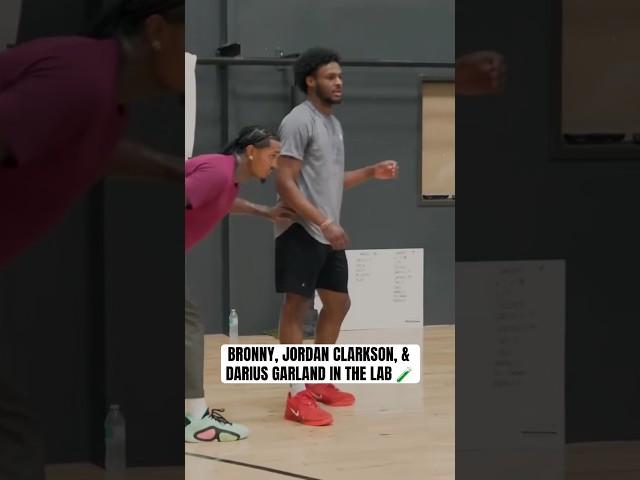 Bronny, Darius Garland, and Jordan Clarkson getting work in  (via @ChrisJohnsonHoops)