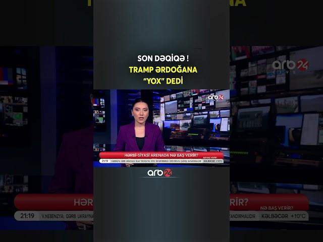 Tramp Ərdoğana yox dedi