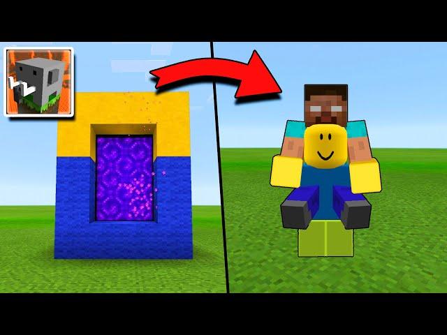 How To Make a PORTAL to ROBLOX Dimension in Craftsman: Building Craft