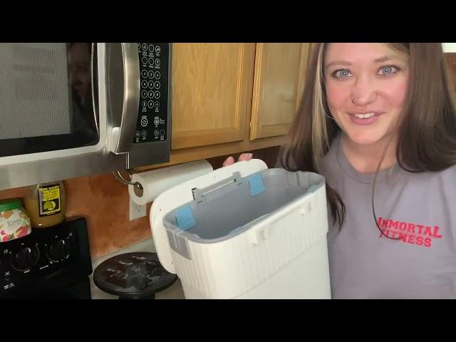 Review of ELPHECO Hanging Trash Can with Lid 2.5 Gallon Kitchen Compost Bin for Under Sink