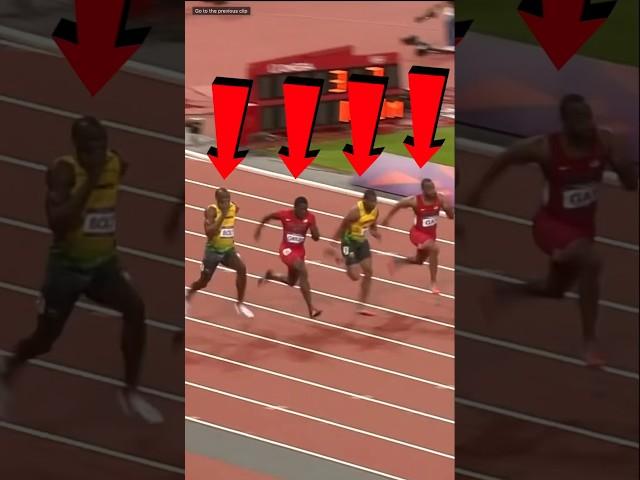 When The FASTEST Humans Ever Race Each Other!  #shorts