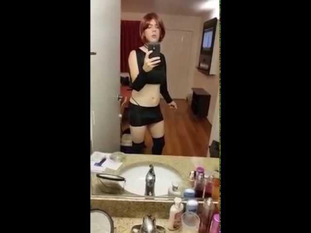 sexy crossdresser april cox - my first time doing my own makeup