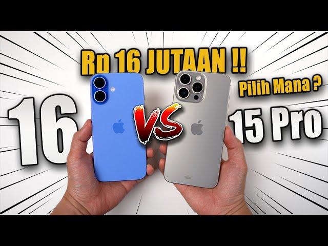 Rp16 JUTAAN! iPhone 16 vs iPhone 15 Pro ‼️Jangan Salah Pilih