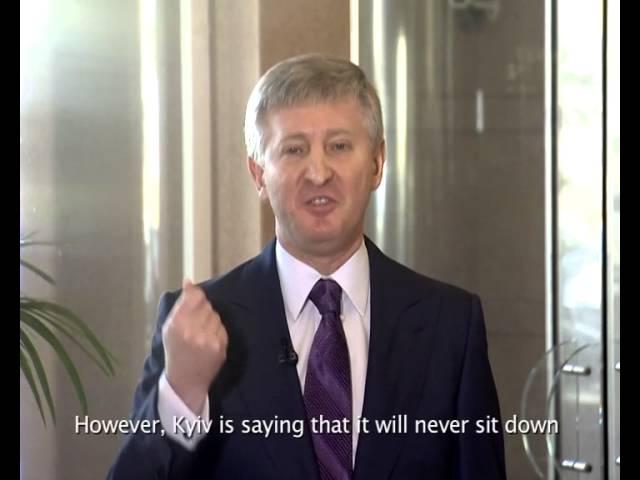 Rinat Akhmetov on peaceful resolution of the situation in Donbass