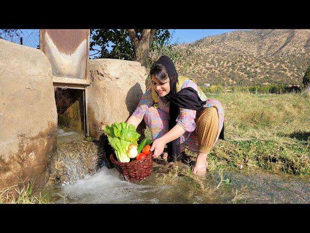 High pressure springs in the village of Iran | village lifestyle of Iran