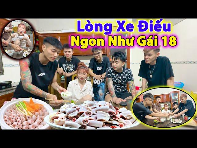 Văn Quỳnh Cùng Chanh Chanh Làm Món Lòng Se Điếu Siêu Ngon Tẩm Bổ Cho A.E Hoàng Em Lấy Sức Sinh Nhật.