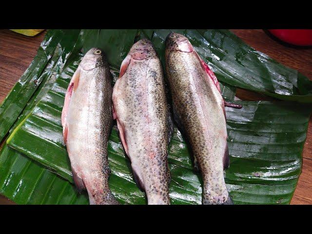 Rainbow trout cooking.#Sanchal Lepcha.
