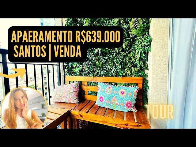 APARTAMENTO MARAVILHOSO DESIGN MODERNO para venda PORTEIRA FECHADA lazer Resort SANTOS