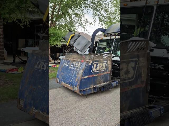 LRS garbage truck on trash #garbagetruck