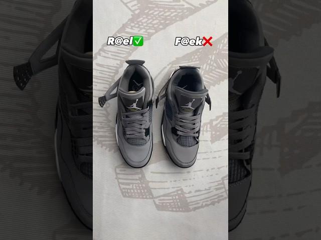 Real Vs Fake Cool Grey Jordan 4 #sneakerhead #sneakers #viral