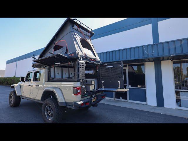 Jeep Gladiator Alu-Cab Canopy Camper Build Out  | Tiny Builds