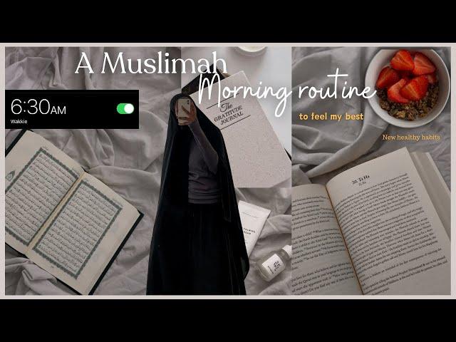 6:30AM IDEAL Muslimah morning routine | Tahajjud, Quran study, gym + tips to increase barakah