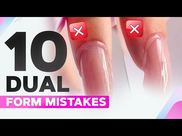 10 Dual Form Mistakes | Polygel Nail Extension