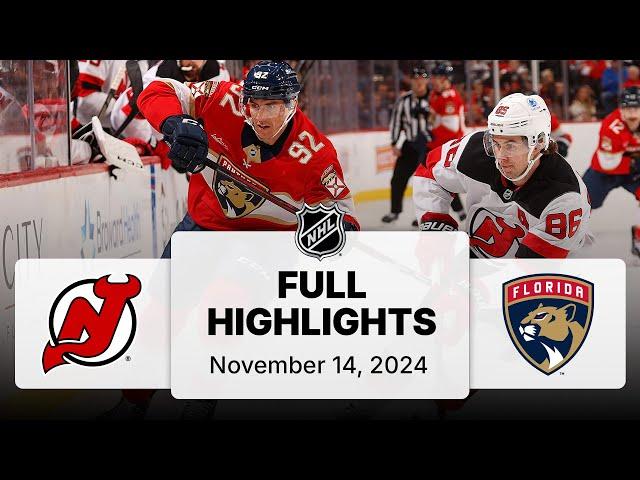 NHL Highlights | Devils vs. Panthers - November 14, 2024