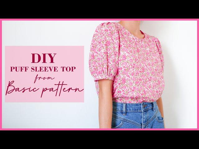 DIY Puff Sleeves Top | How To Cut And Sew Puff Sleeves Top | Thuy Sewing