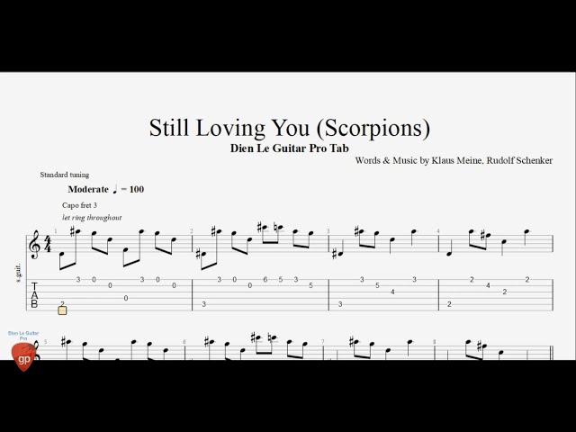 Still Loving You (Scorpions) - Guitar Pro Tab