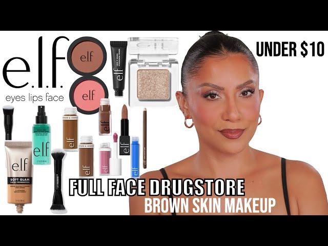 FULL FACE of NEW e.l.f. Cosmetics MAKEUP under $10 *Brown Skin Makeup* | MagdalineJanet