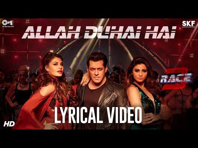 Allah Duhai Hai Song with Lyrics - Race 3 | Salman Khan | JAM8 (TJ) | Latest Bollywood Songs