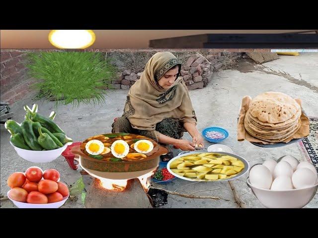 Village Life || Sham Ka Khana Aaloo Anda Recipe Ke Sath || Village Food || Irma's family vlog