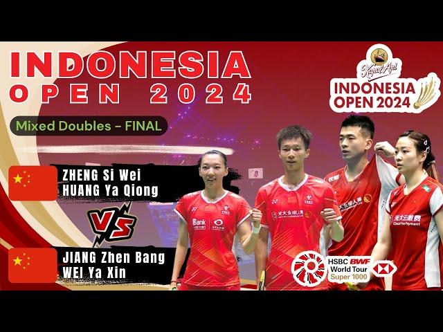 Zheng Si Wei/Huang Ya Qiong vs Jiang Zhen Bang/Wei Ya Xin - Indonesia Open 2024 Final