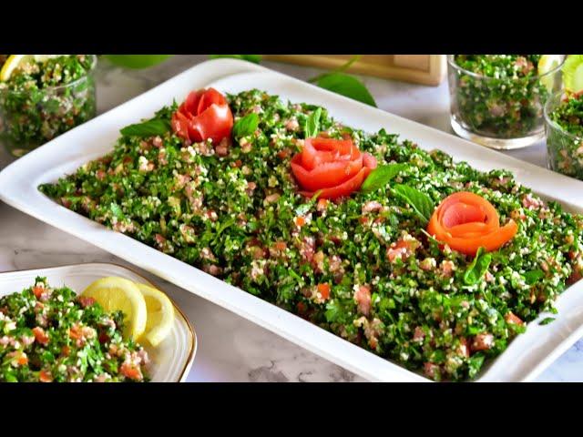 أطيب تبولة.. عشاق التبولة هادا الفيديو الكم The most delicious Tabbouleh